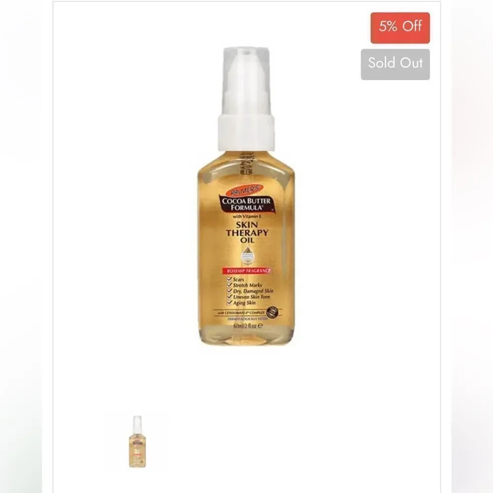 Palmers Cocoa Butter Skin Therapy Oil Pump 5.1 Ounce (150ml)